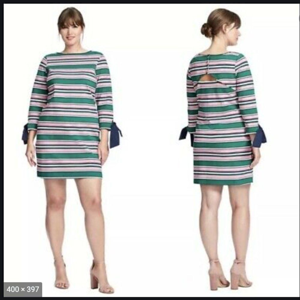 Draper James for Eloquii striped mini dress